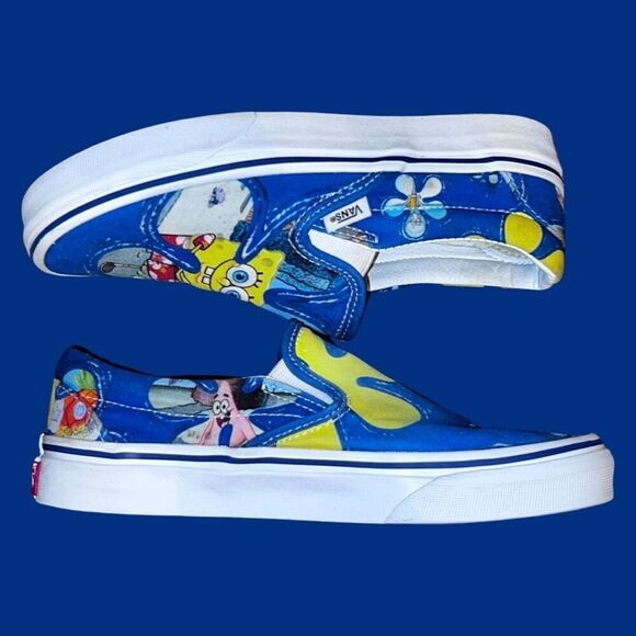 Vans Unisex Vans Classic Slip on Sponge Bob Square Pants Sneakers Size 6.5 - Picture 11 of 11